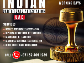 Indian Certificate Attestation in UAE