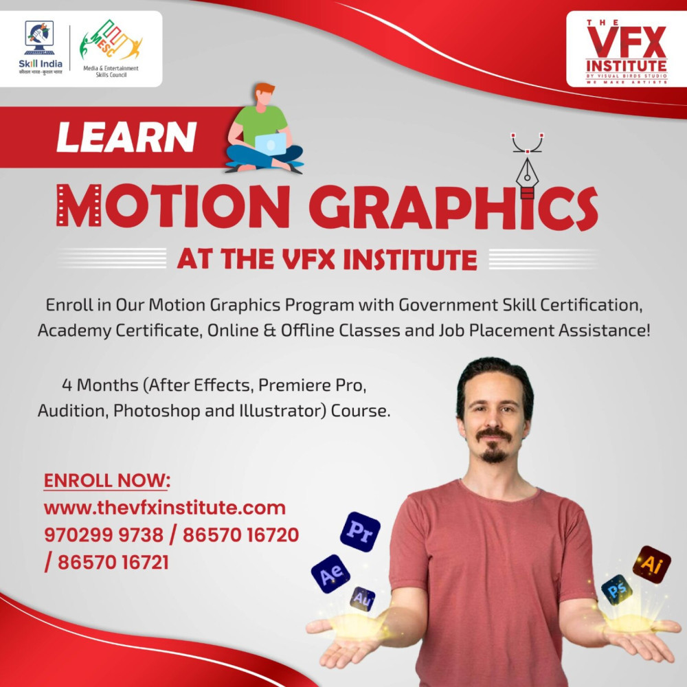 Master the Art of Motion Graphics with THE VFX Institute’s Comprehensive Course