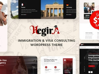 Introducing Hegira - the brand-new Immigration & Visa Consulting WordPress Theme!