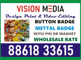 Digital printing service done at Vision Media button badge | 3065 | ID Card