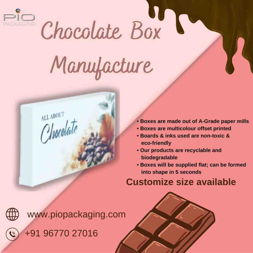 Custom chocolate cartons