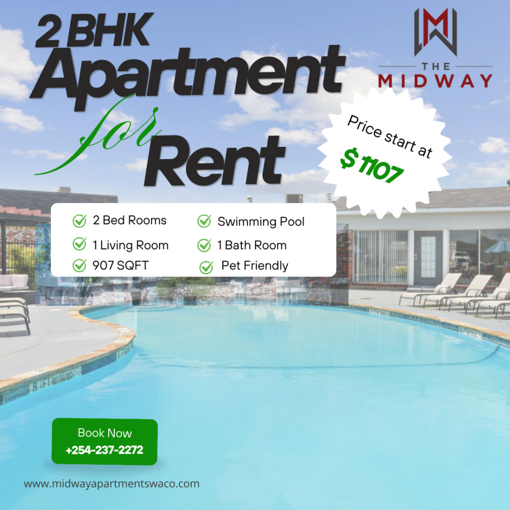 2 Bedroom Apartment for Rent in Waco, Tx - The Midway