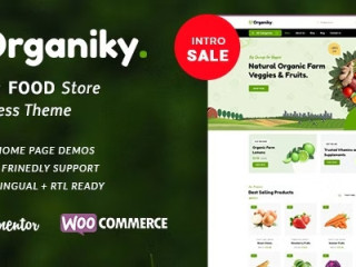 Organiky - The Ultimate Organic Food Store WordPress Theme🌿🛒