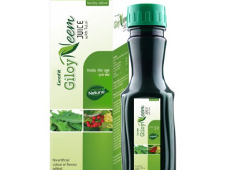 Geofit Giloy Neem Juice with Tulsi | Ayurvedic juice for Immunity Booster, Digestion and Healthy Benefits - 500ml