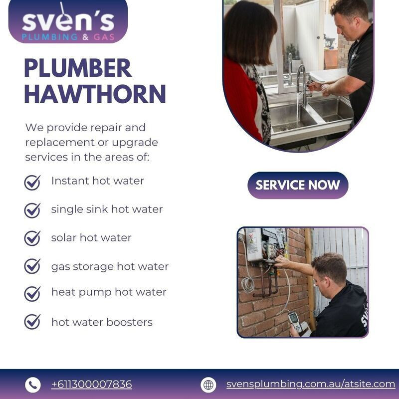 Your Trusted Plumber in Hawthorn – Reliable Plumbing Services by Sven’s Plumbing