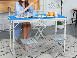 Lightweight, Foldable, and Durable Camping Table by Corvids India – Perfect for All Outdoor Adventures