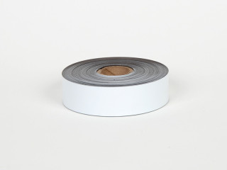 2" White Vinyl Tape - Magnetic Vinyl Tape – VnM4 – 50′ Roll – 1″ Core