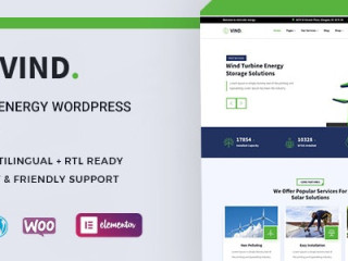 Vind - The Ultimate Solar Energy WordPress Theme 🌍🔋