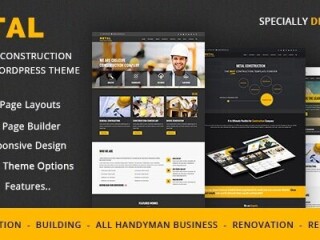 🔧 Metal - Building & Construction Business WordPress Theme 🌐