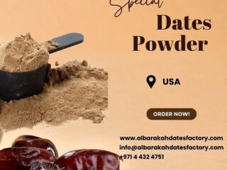 Dates powder in USA from Al Barakah Dates Factory