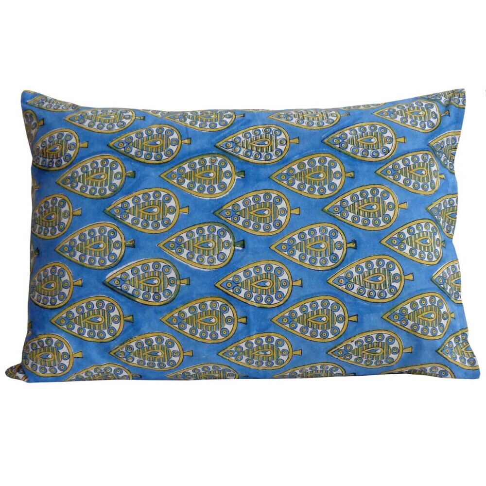 Block Print Lumbar Pillow