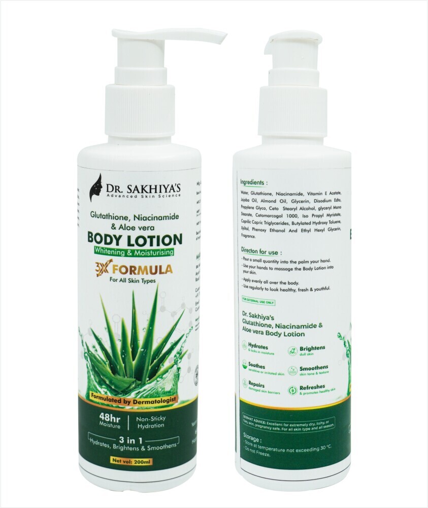 Soothe and Nourish with Dr. Sakhiya's Aloe Vera Body Lotion