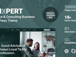 Finxpert - Finance & Consulting Business WordPress Theme💼✨