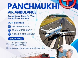 Receive Life Sustaining Panchmukhi Air and Train Ambulance Services in Patna with Matchless Medical Assistance