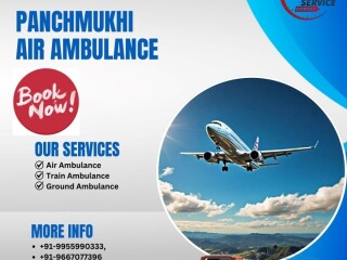 Hire Panchmukhi Air and Train Ambulance Services in Varanasi with Experienced Medical Unit