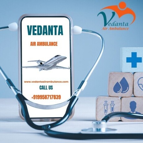 hire-vedanta-air-ambulance-service-in-ahmedabad-with-reliable-and-advanced-icu-facility-big-0