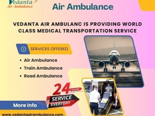 Book Peerless Patient Transfer Air Ambulance Service in Coimbatore by Vedanta