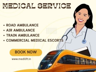 You can Choose Medilift Train Ambulance Service in Patna