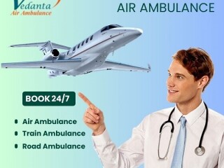 Book Vedanta Air Ambulance Service in Gorakhpur for Comfortable Patient Transfer Service