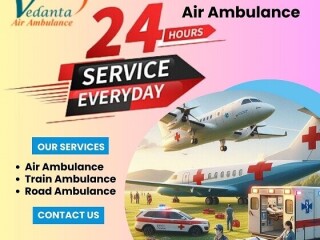 Take Vedanta Air Ambulance Service in Bhopal with Matchless Healthcare Facility at Affordable Price