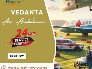 Book Vedanta Air Ambulance Service in Siliguri with the Latest Medical Equipment