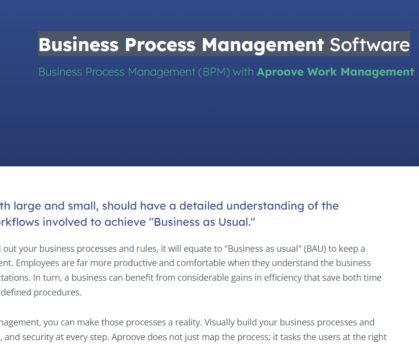 Best business process management software for business