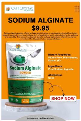 Sodium Alginate Natural Thickener for Culinary Use 