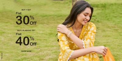 Buy 1 Get Flat 30% OFF, Buy 2 &amp; Above Get Flat 40% OFF At SHREE