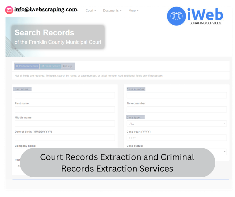 Court Records Extraction and Criminal Records Extraction Services