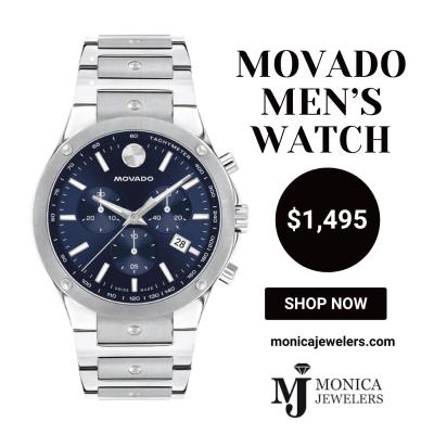 Shop Movado Watches For Men Online| Monica Jewelers