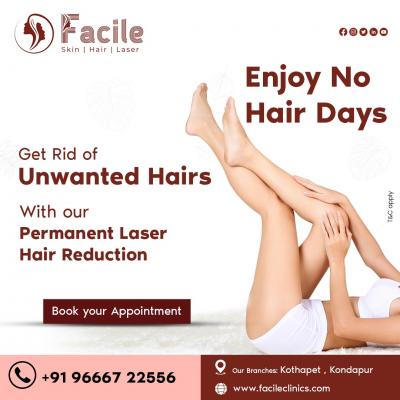 Expert Laser Hair Removal Services in Kothapet &amp; Kondapur | Facile Clinics