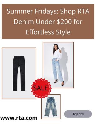 Summer Fridays: Shop RTA Denim Under $200 for Effortless Style