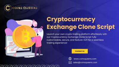 Cryptocurrency Exchange Clone Scripts | CoinsQueens 