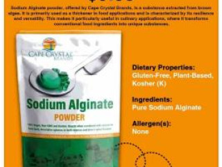 Sodium Alginate Natural Thickener for Culinary Use 