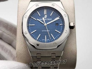 Audemars Piguet Royal Oak Silver Blue Dial Super High Quality Swiss Automatic Watch