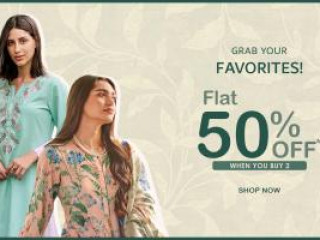 Grab Your Favorites Flat 50% OFF When You Buy 2