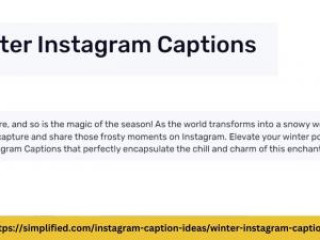 Discover Free Online Winter Instagram Captions