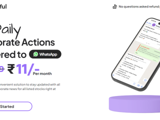 Get Daily NSE &amp; BSE Corporate Actions Delivered WhatsApp @?11/-Per Month