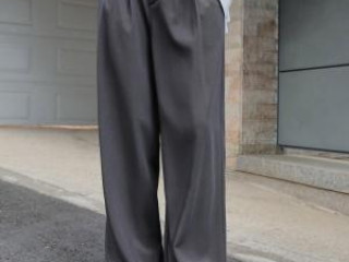 Korean Grey Relaxed Pants - Style &amp; Comfort