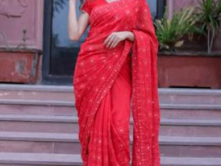 Georgette Sarees for Parties - Festive Fashion