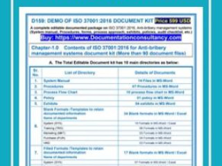 ISO 37001 Documents with Editable Files