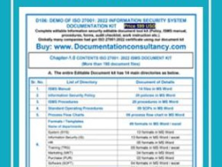 Editable ISO 27001 Documents for Information Security Management 